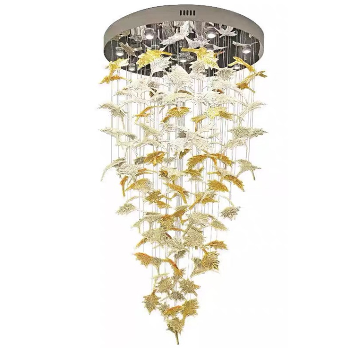 Modern Ceiling Light Amber D1200xH5000