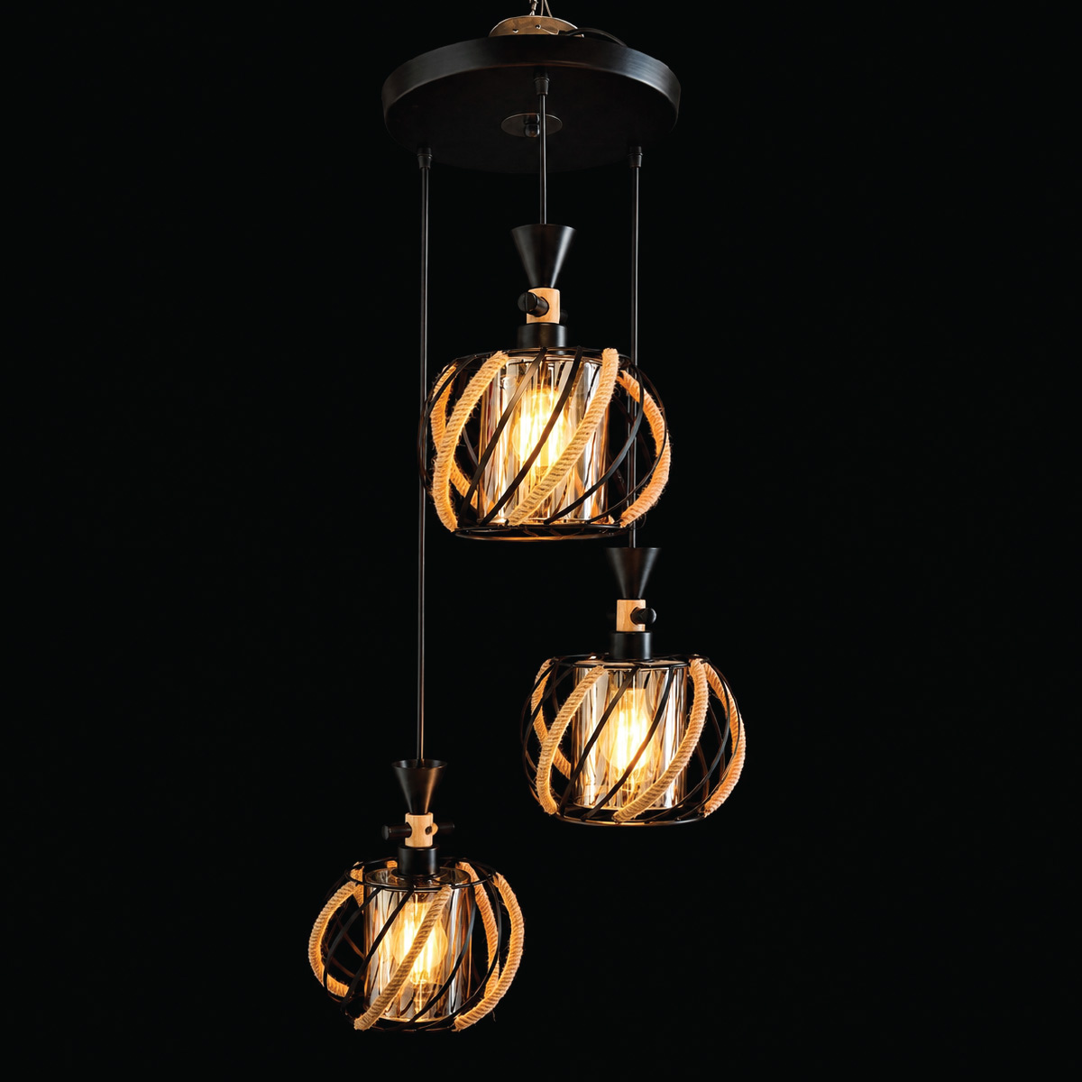 Modern Hanging Bar Pendant Light Metal