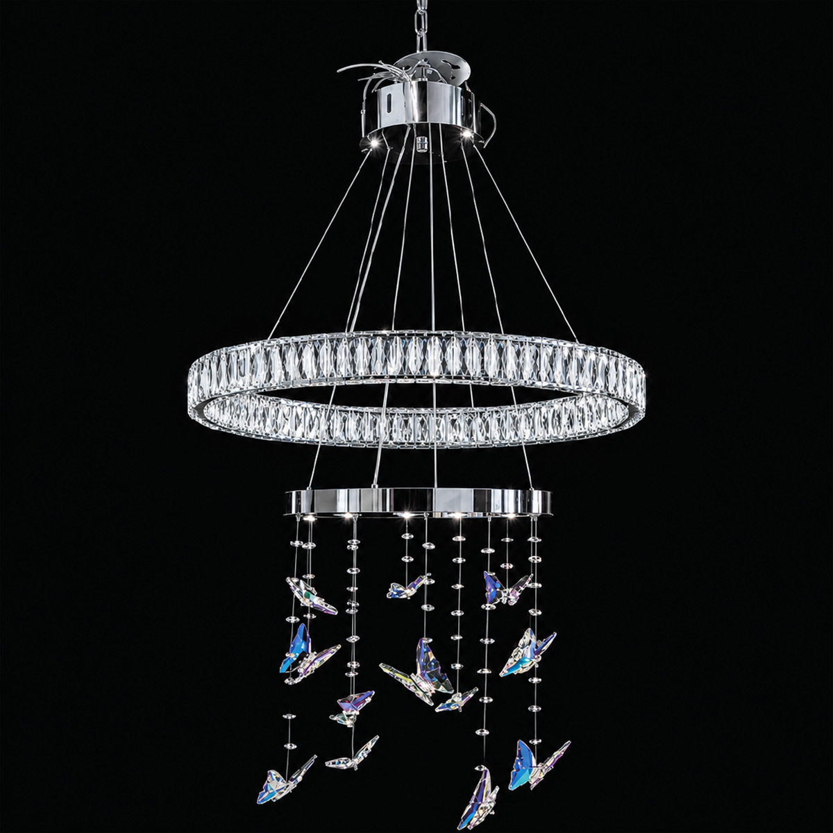 Crystal Butterfly Chandelier