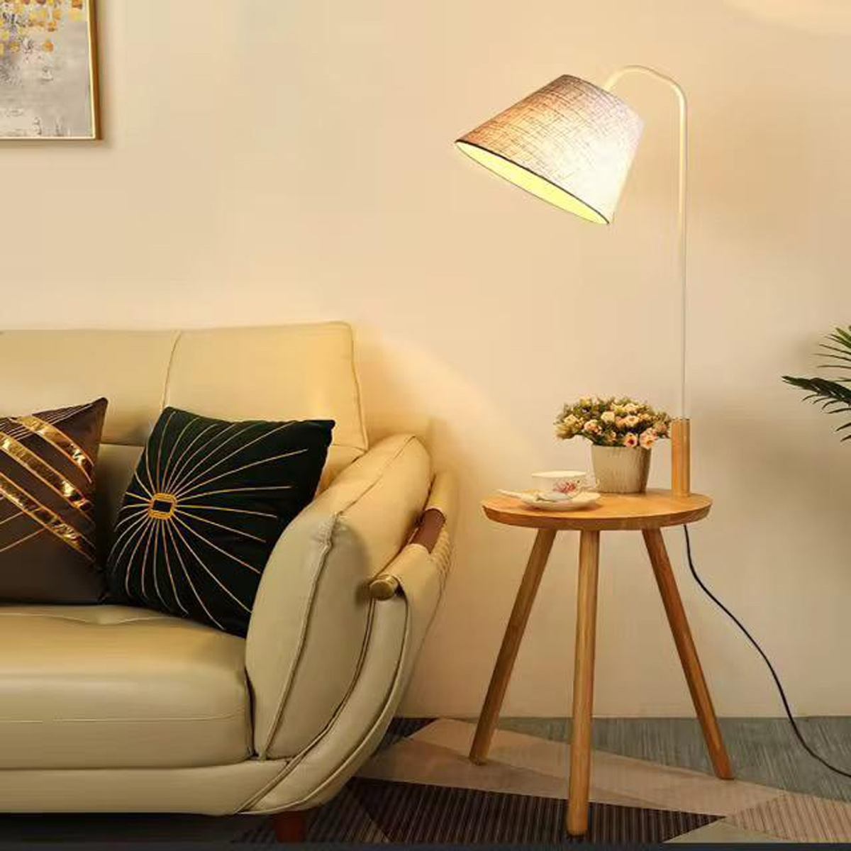 Wooden Floor Lamp