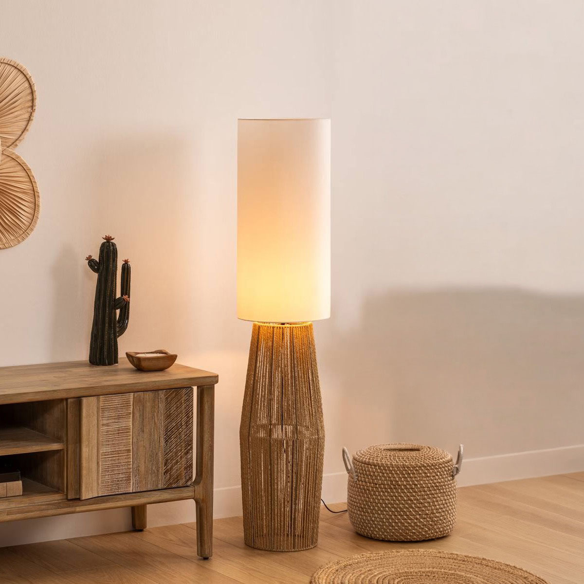 Bamboo Floor Lamp 29x130cm