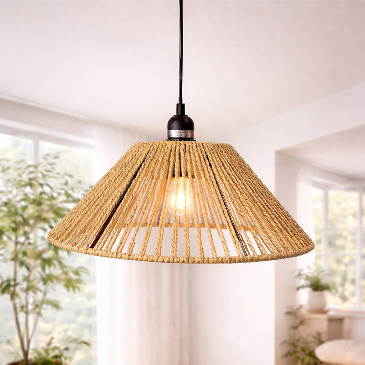 Bamboo Bar Light 50x50x10cm