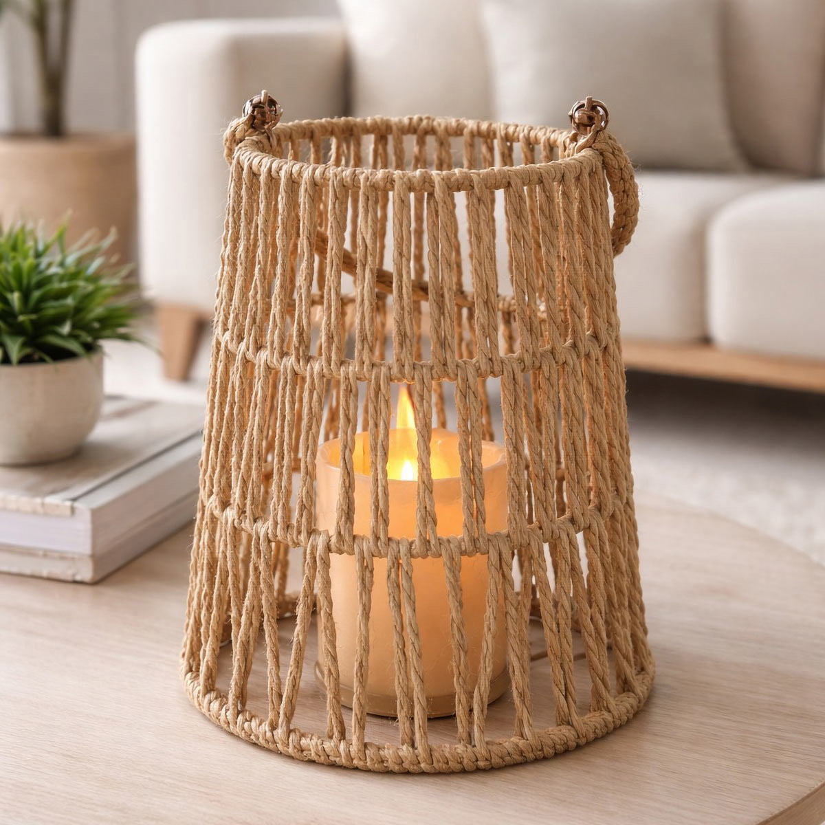 Bamboo Floor Lamp 19x19x29.5cm