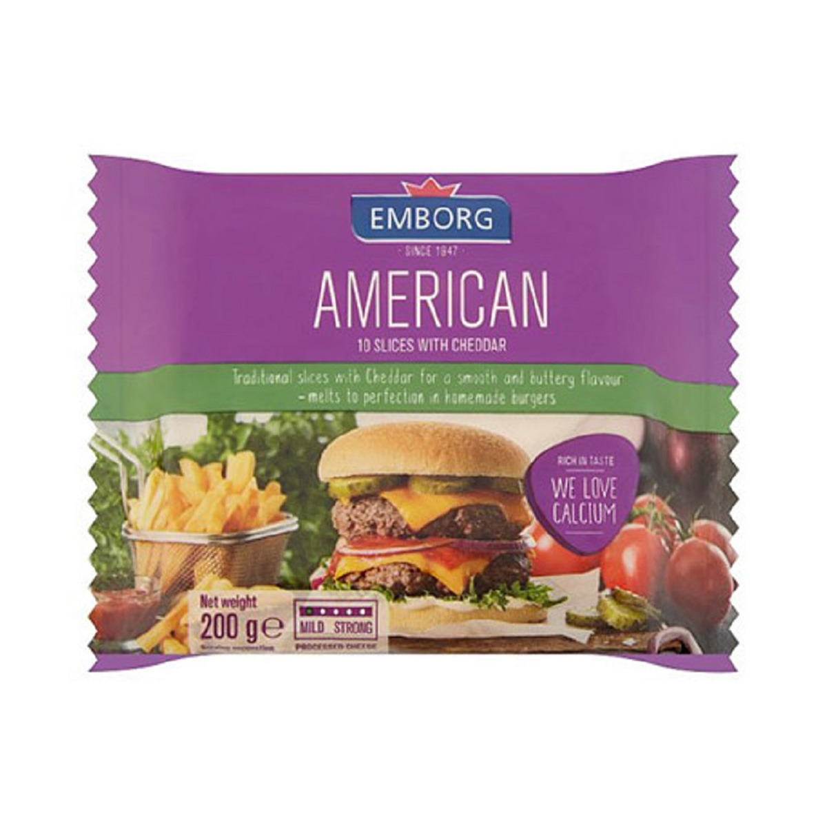 Emborg Americn Slice Cheese200