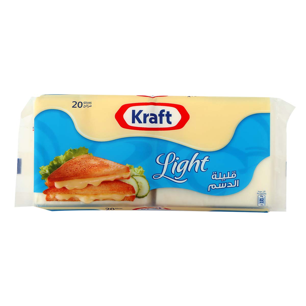 Kraft Light Cheese Slice 400g