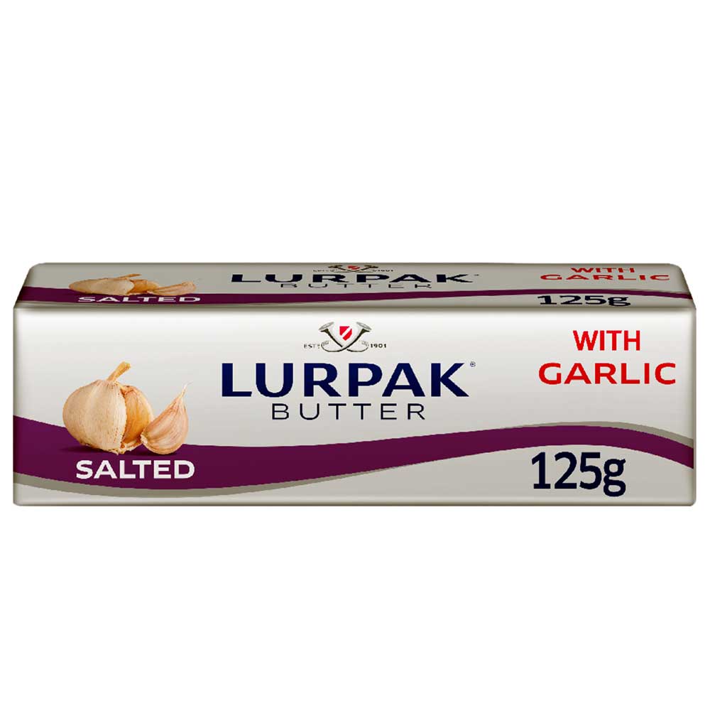 Lurpak Salted Butter with Garlic 125g