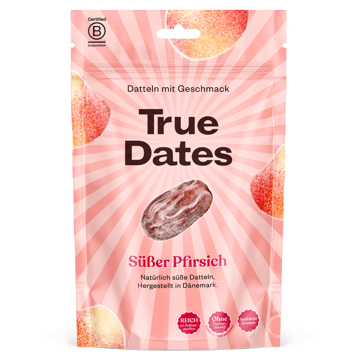 True Dates Sweet Peach Flavored 100g