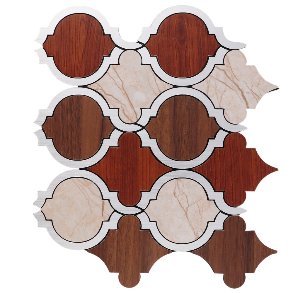 Aluminum PVC Mosaic Tiles 30x30cm