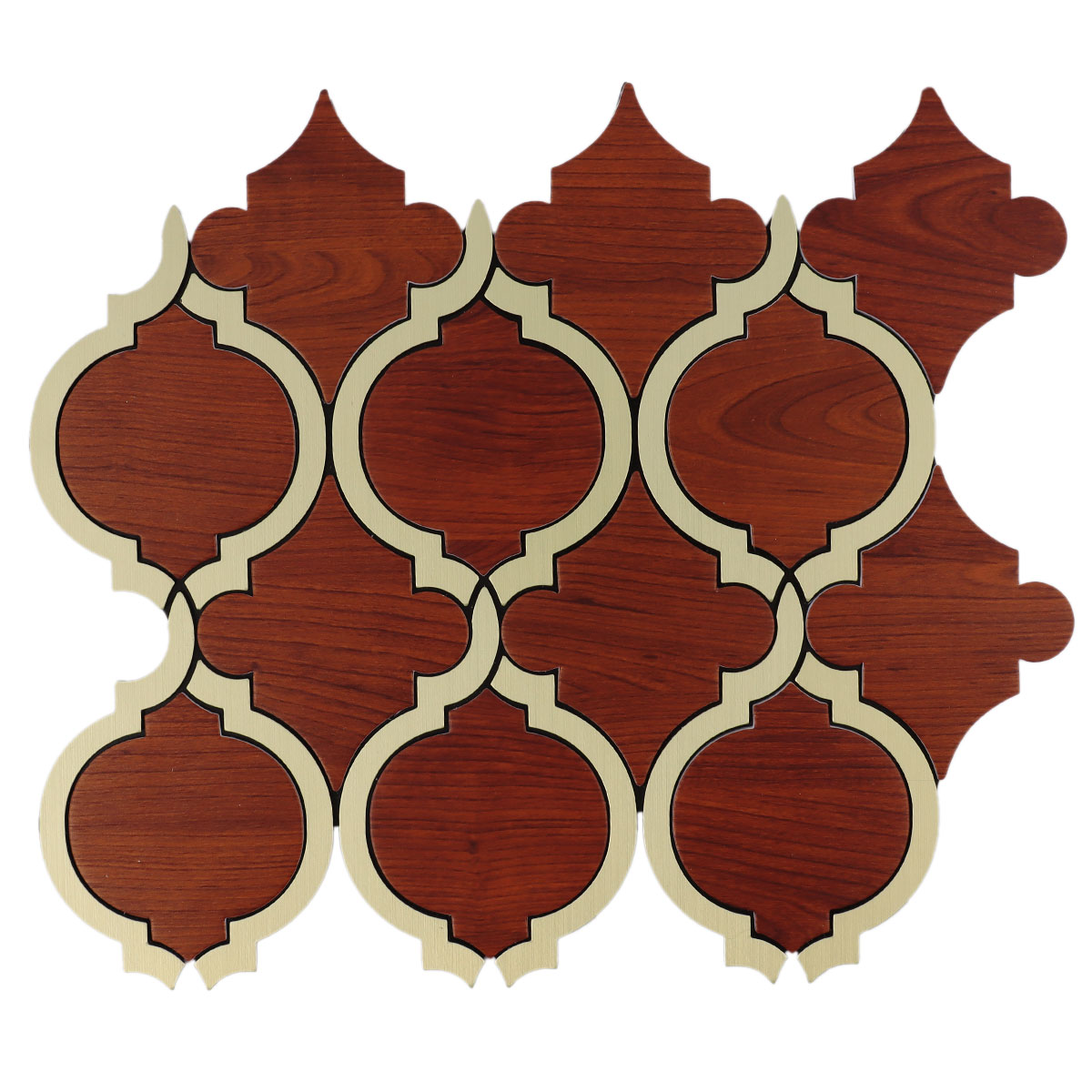 Aluminum PVC Mosaic Tiles 30x30cm