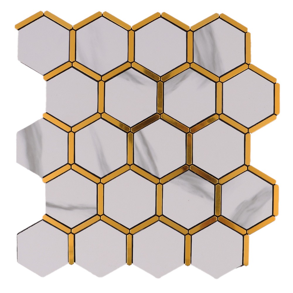 Aluminum PVC Mosaic Tiles 30x30cm