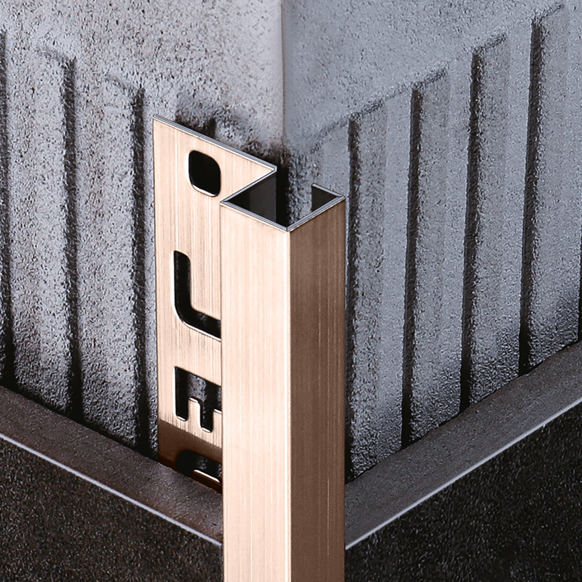 Stainless Steel Tile Accessories Chanpagne Brushed 2.4m