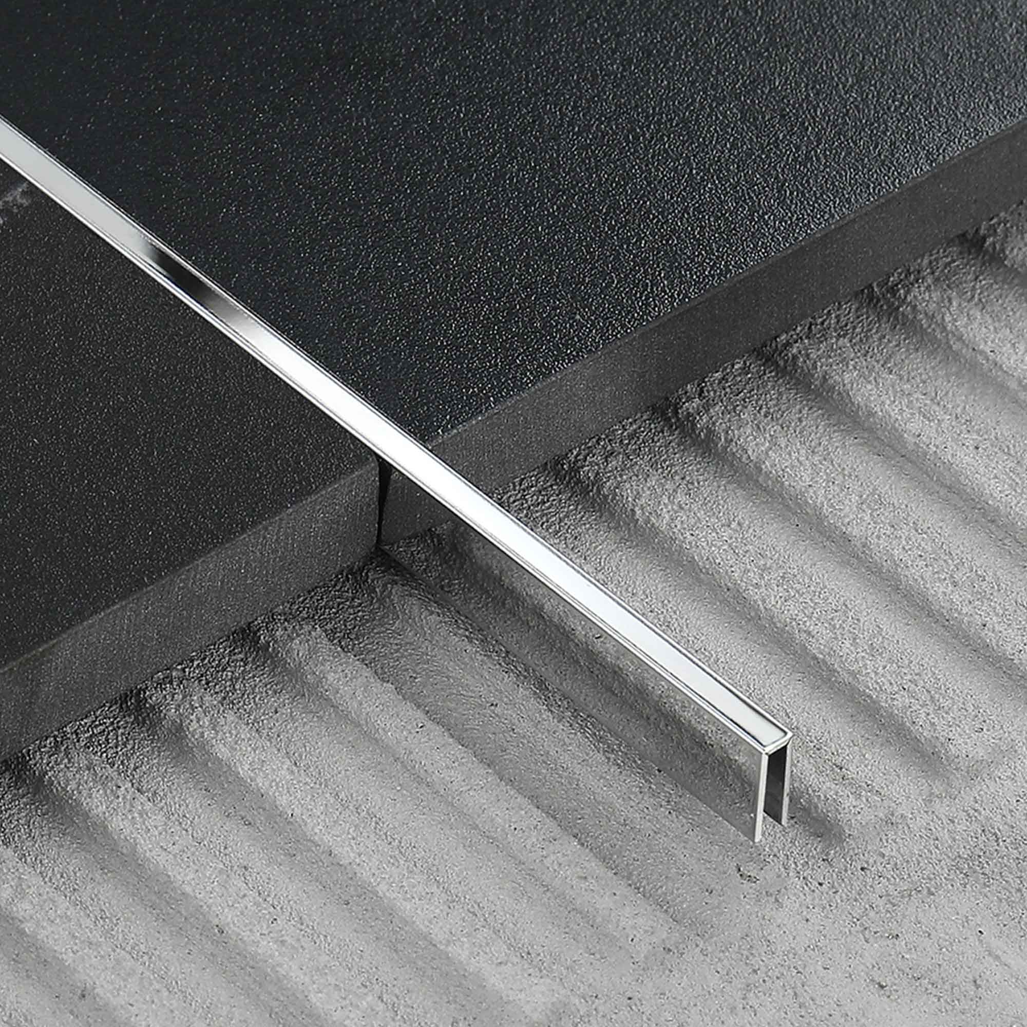 Stainless Steel Tile Accessories Shiny Silver 2.4m