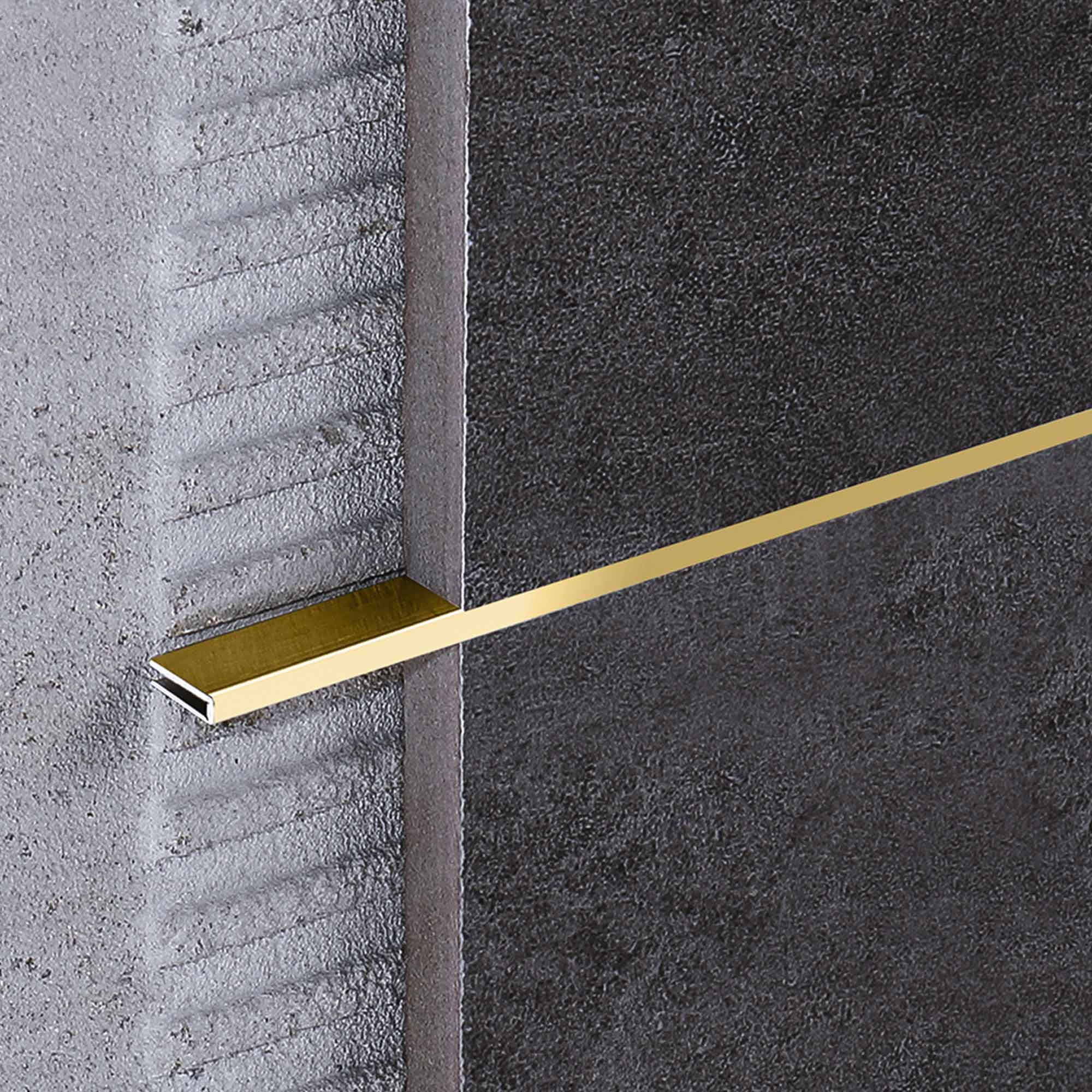 Stainless Steel Tile Accessories Shiny Gold 2.4m