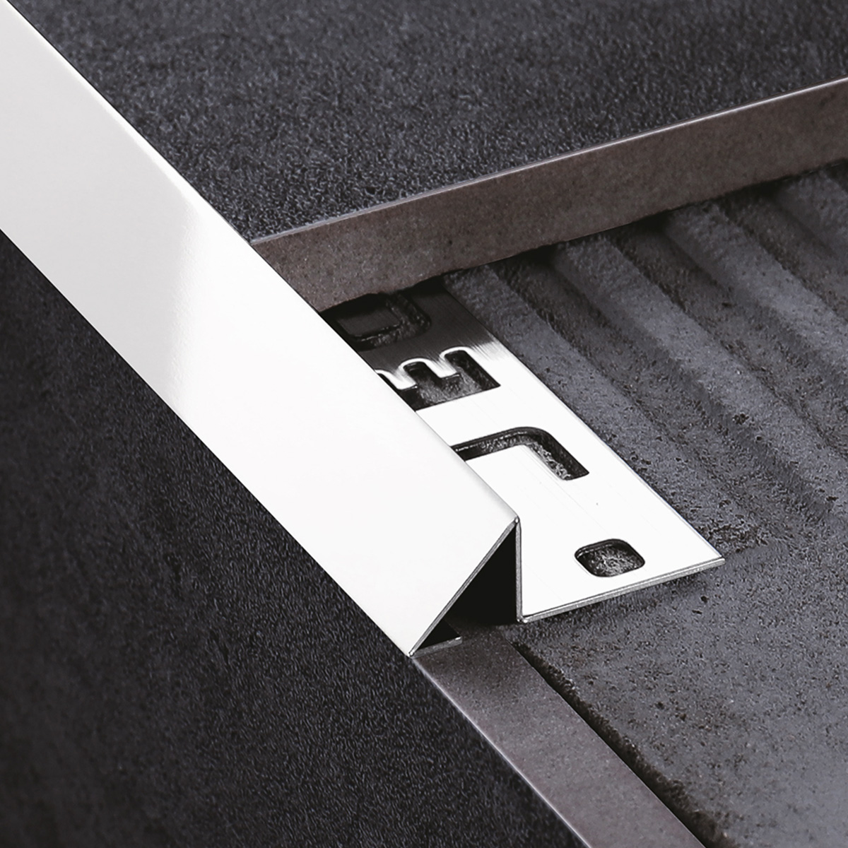 Stainless Steel Tile Accessories Shiny Silver 2.4m