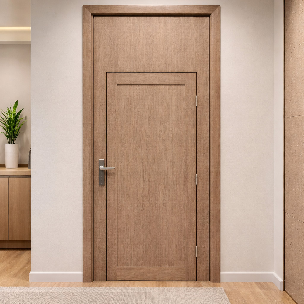 WPC Doors With Frame PZ010TOPFIX | Doors & Accessories | WPC Doors