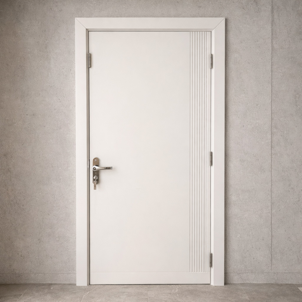 MDF Door With Frame OPMA 1001P | Doors & Accessories | MDF Doors