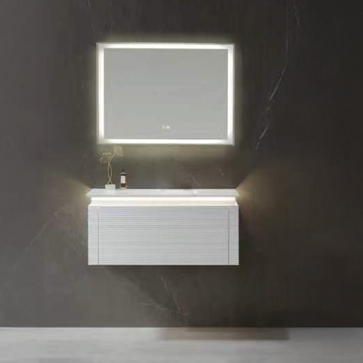 Modern Bathroom Cabinet 100x53cm OJS175-1000MW-M WH