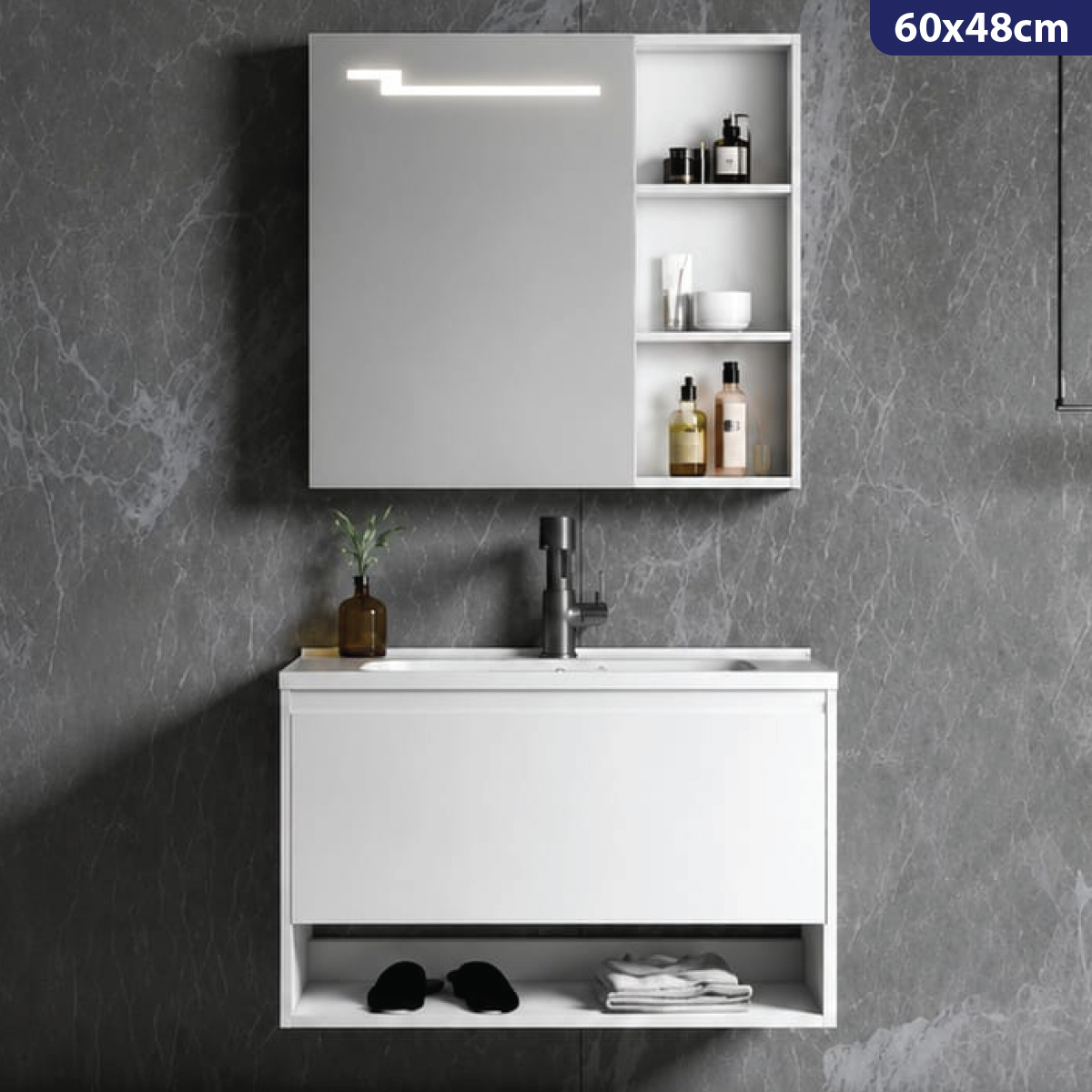 Commercial Bathroom Cabinet 60x48cm