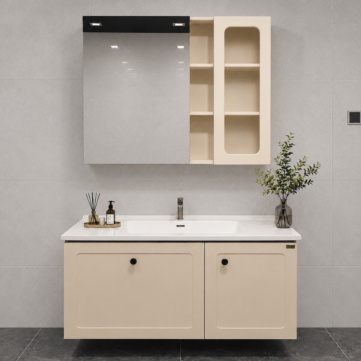Modern Bathroom Cabinet White