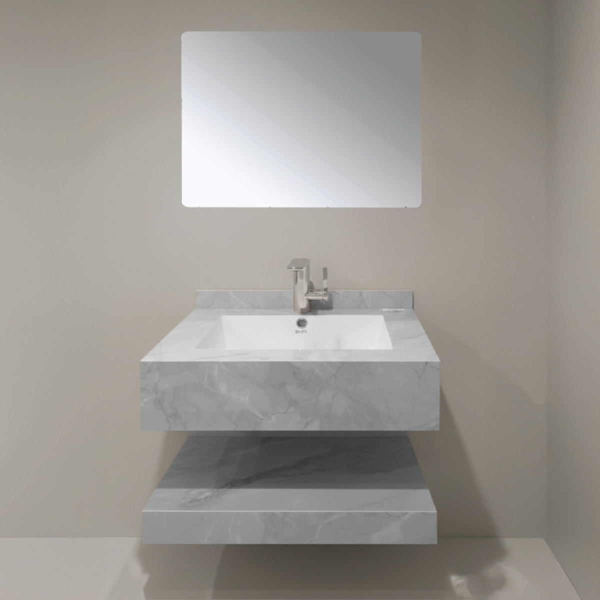 Zony Single Marble Basin 80cm