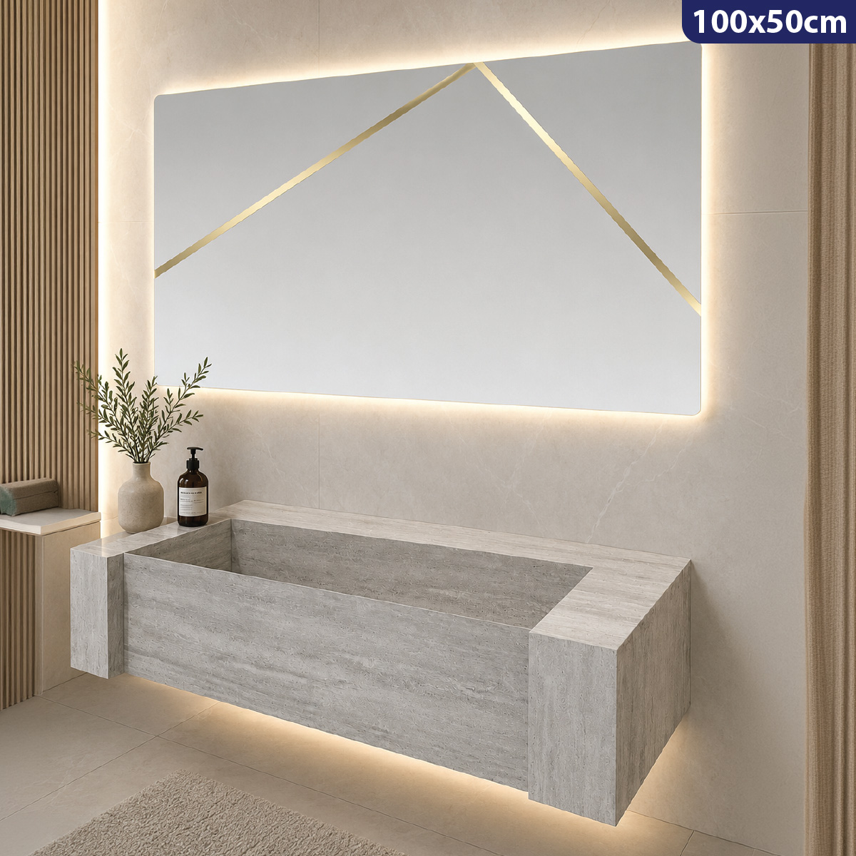 Marble Basin 100x50cm