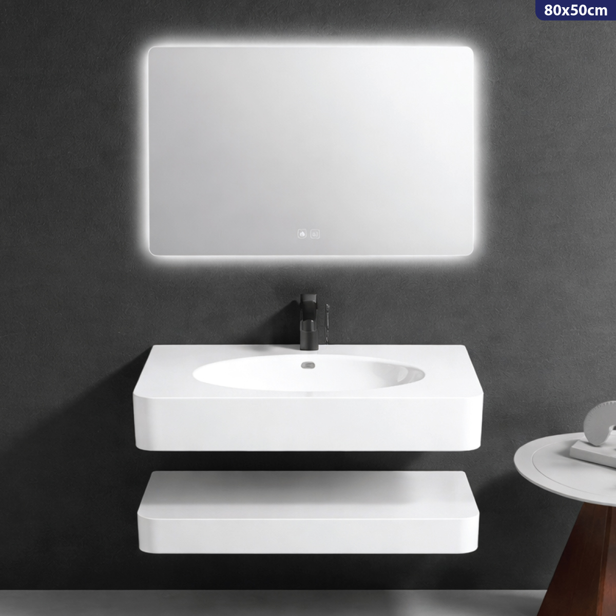 Signle Marbel Basin 80x50cm