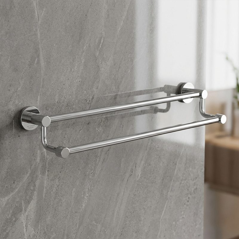 Double Towel Bar For Bathroom
