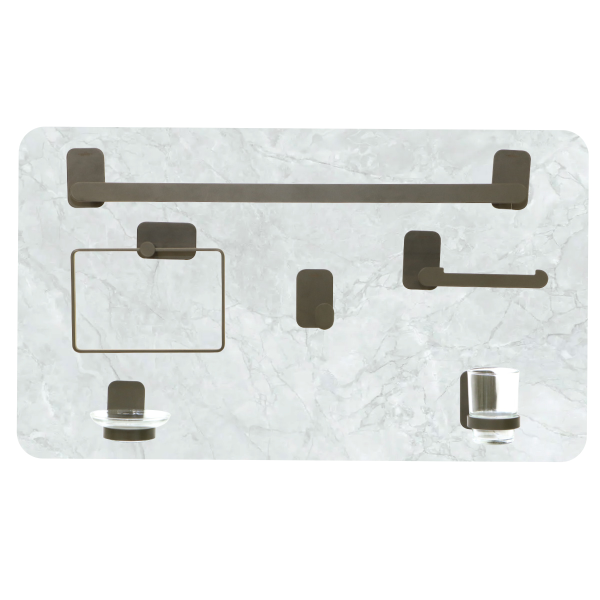 Bathroom Accessories Modern Set 6 Pieces