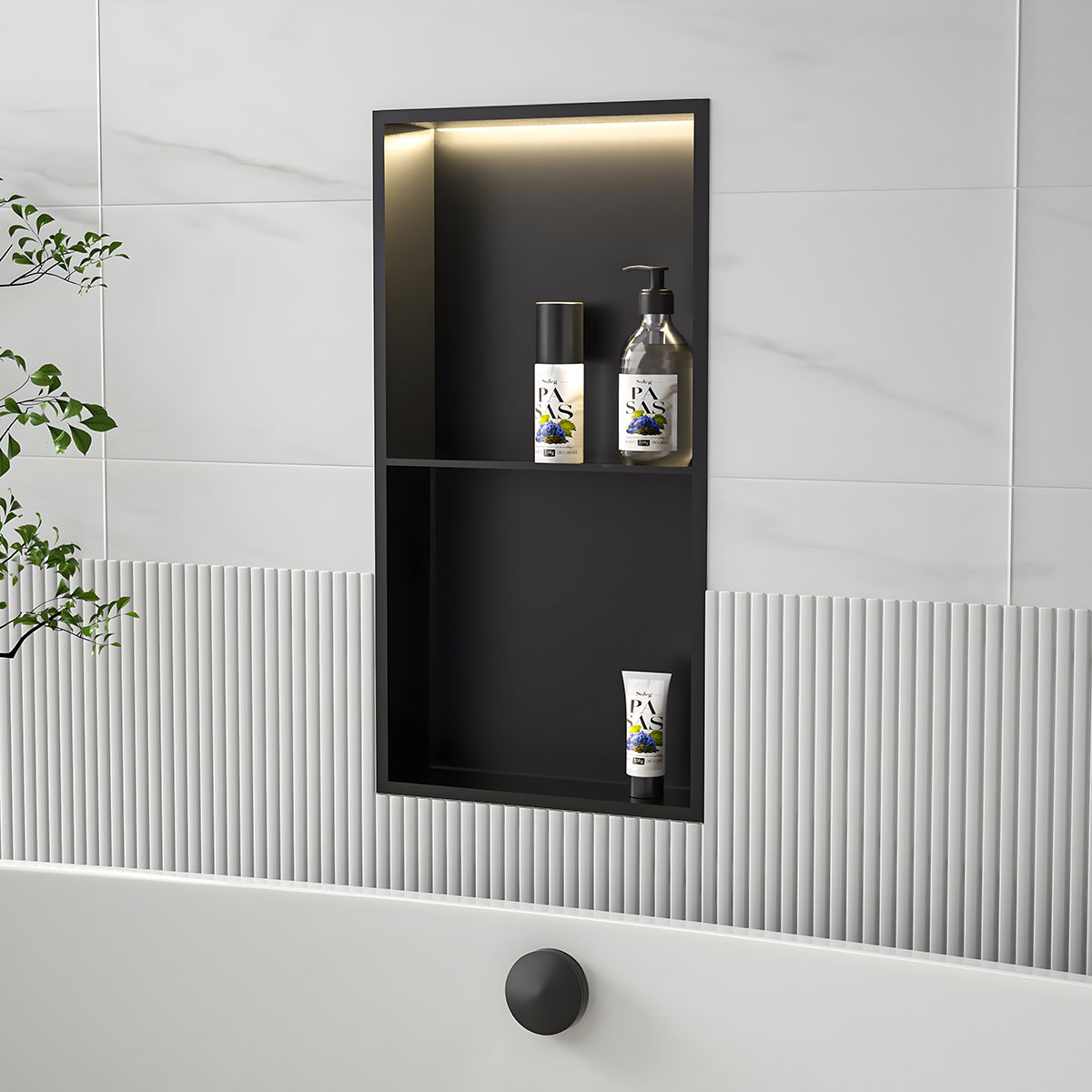 Bathroom Steel Mirror Cabinet 30X60X11cm