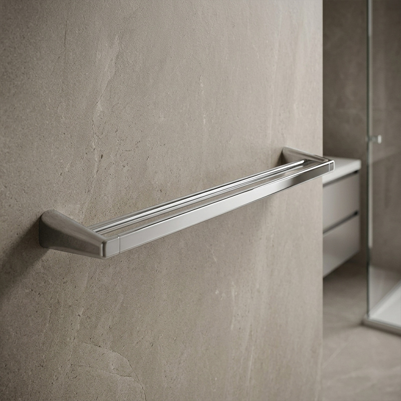 Double Towel Bar For Bathroom