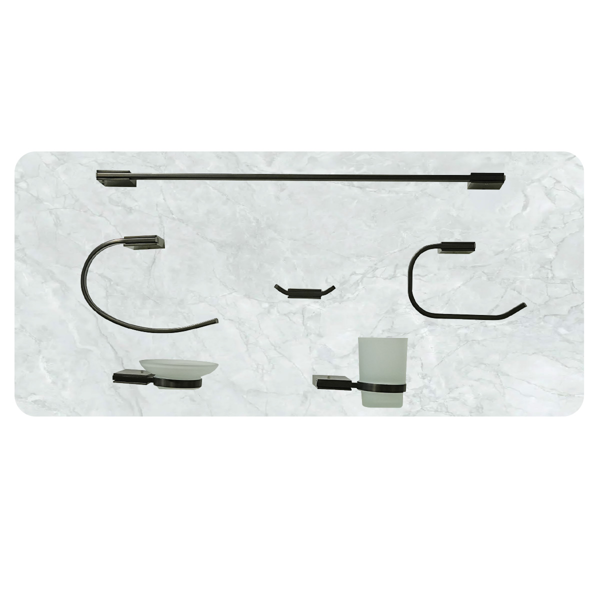 Bathroom Accessories Set 6 Pieces