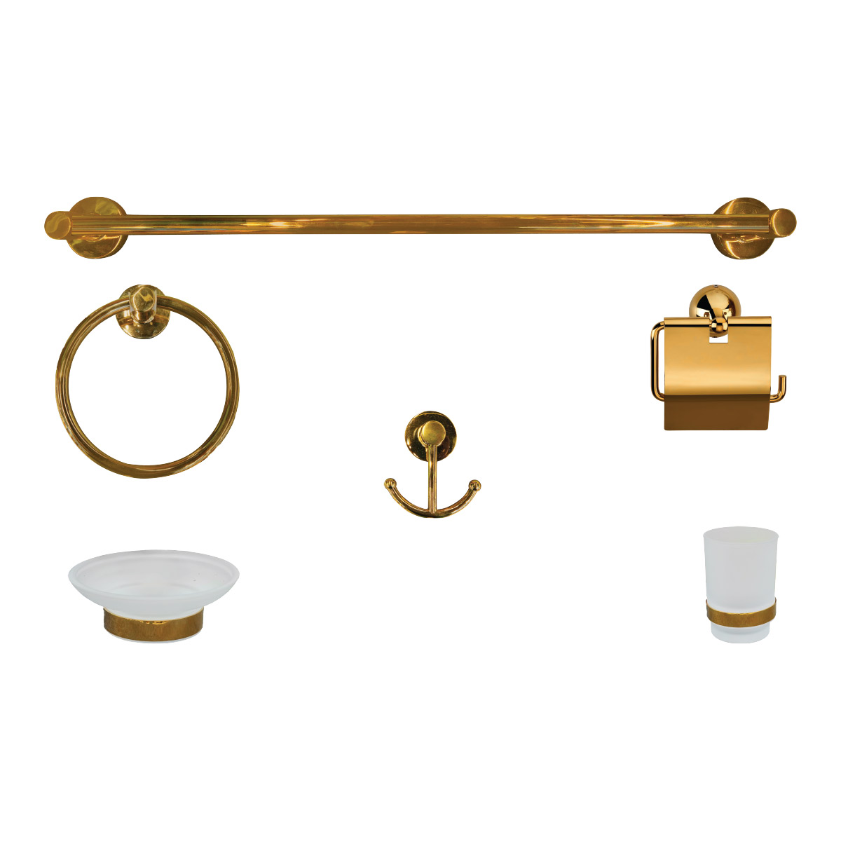 Modern Bathroom Accessories 6Pcs Set