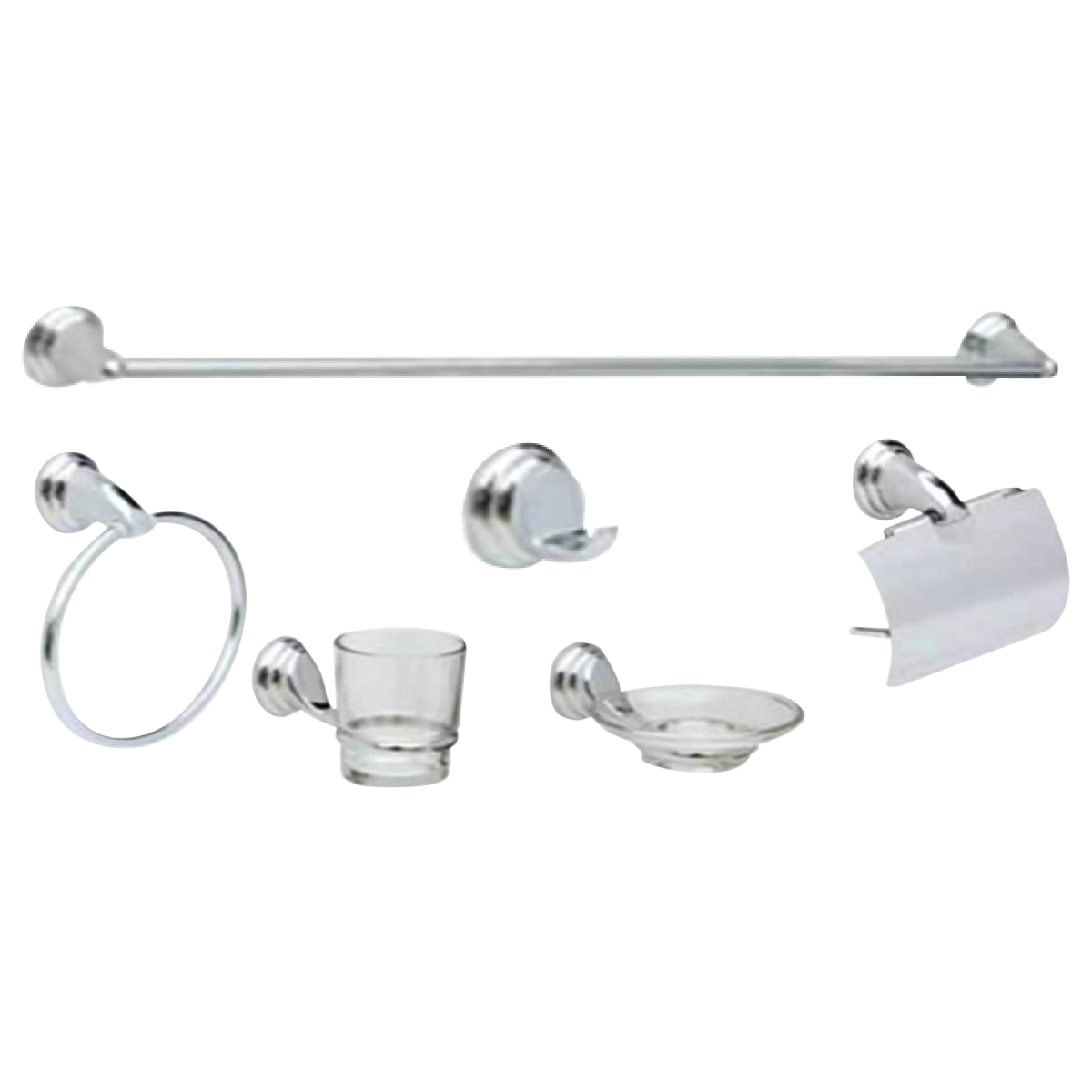 Chrome Bath Acc Set Chrome 1x1