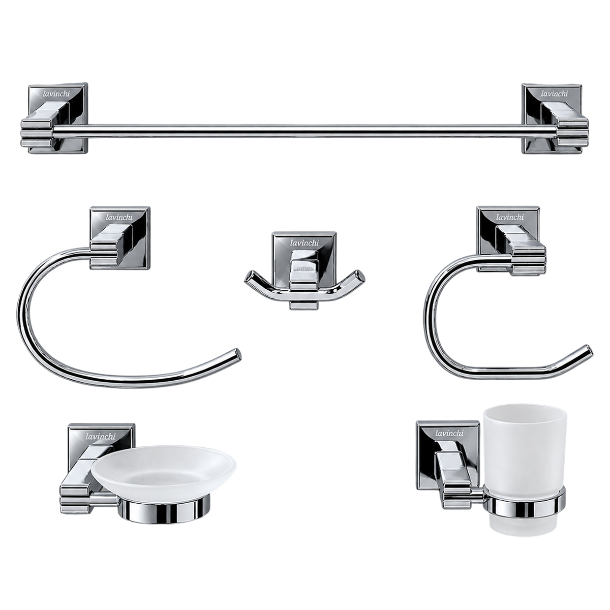 Lavinchi Bathroom Accessories 6 Pieces Set