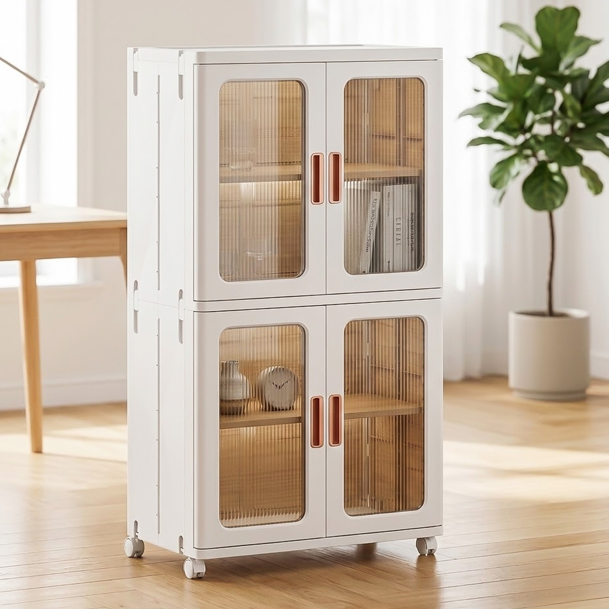 Standing Shelf White 106cm