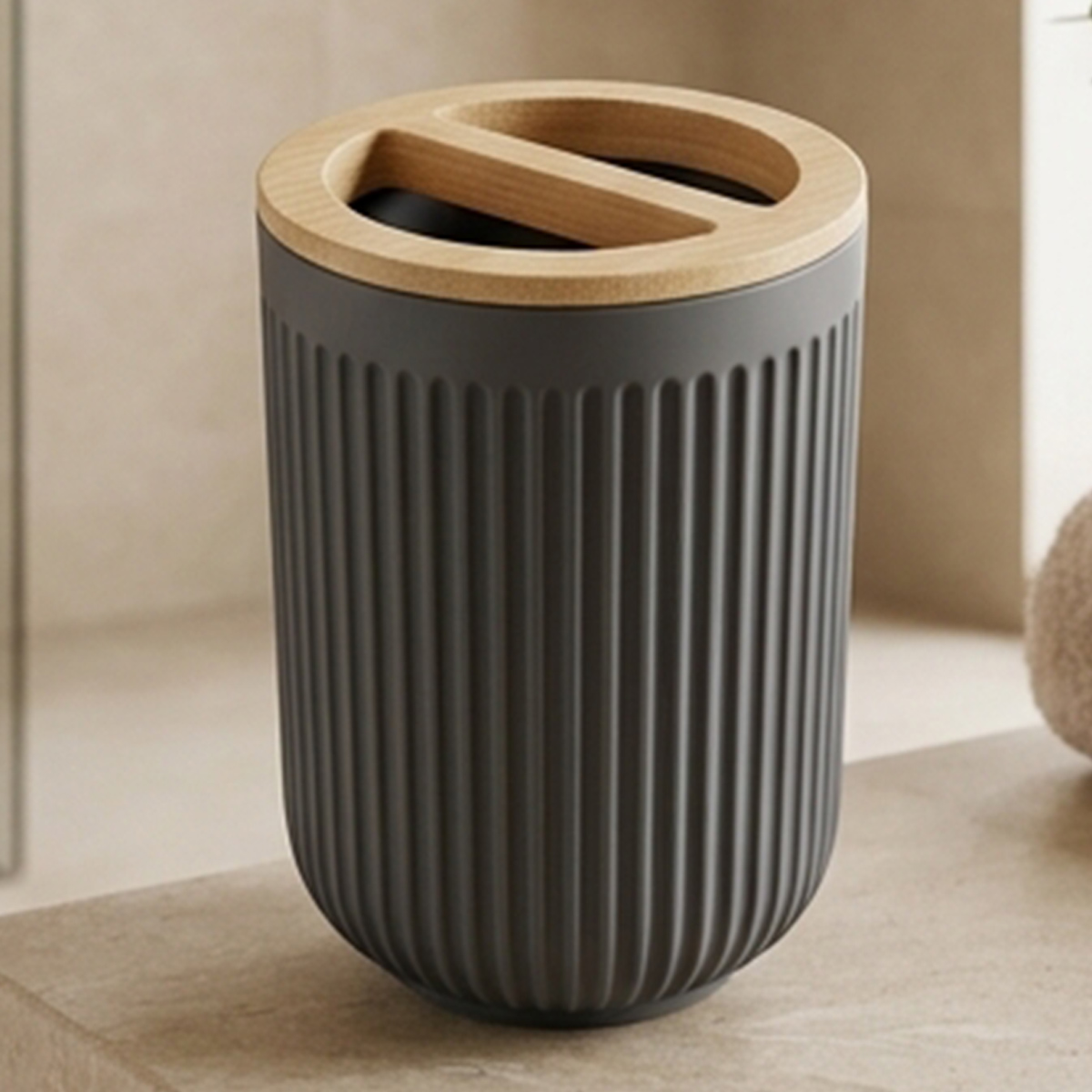 Bathroom Decoration Accessories Single Dark Grey