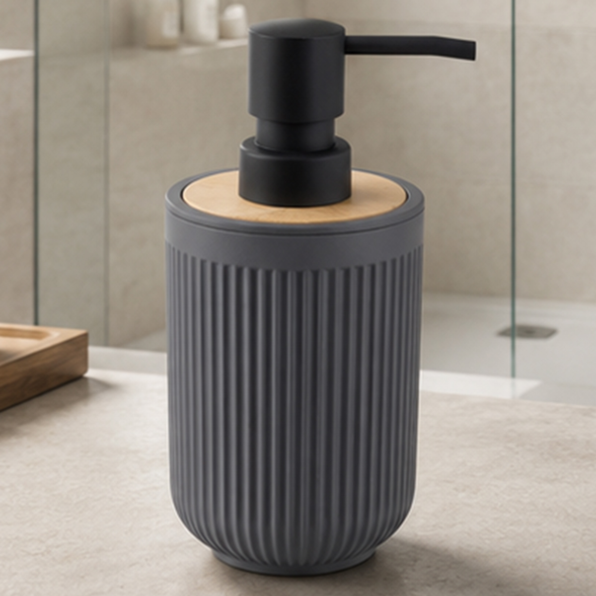 Bathroom Decoration Accessories Single Dark Grey