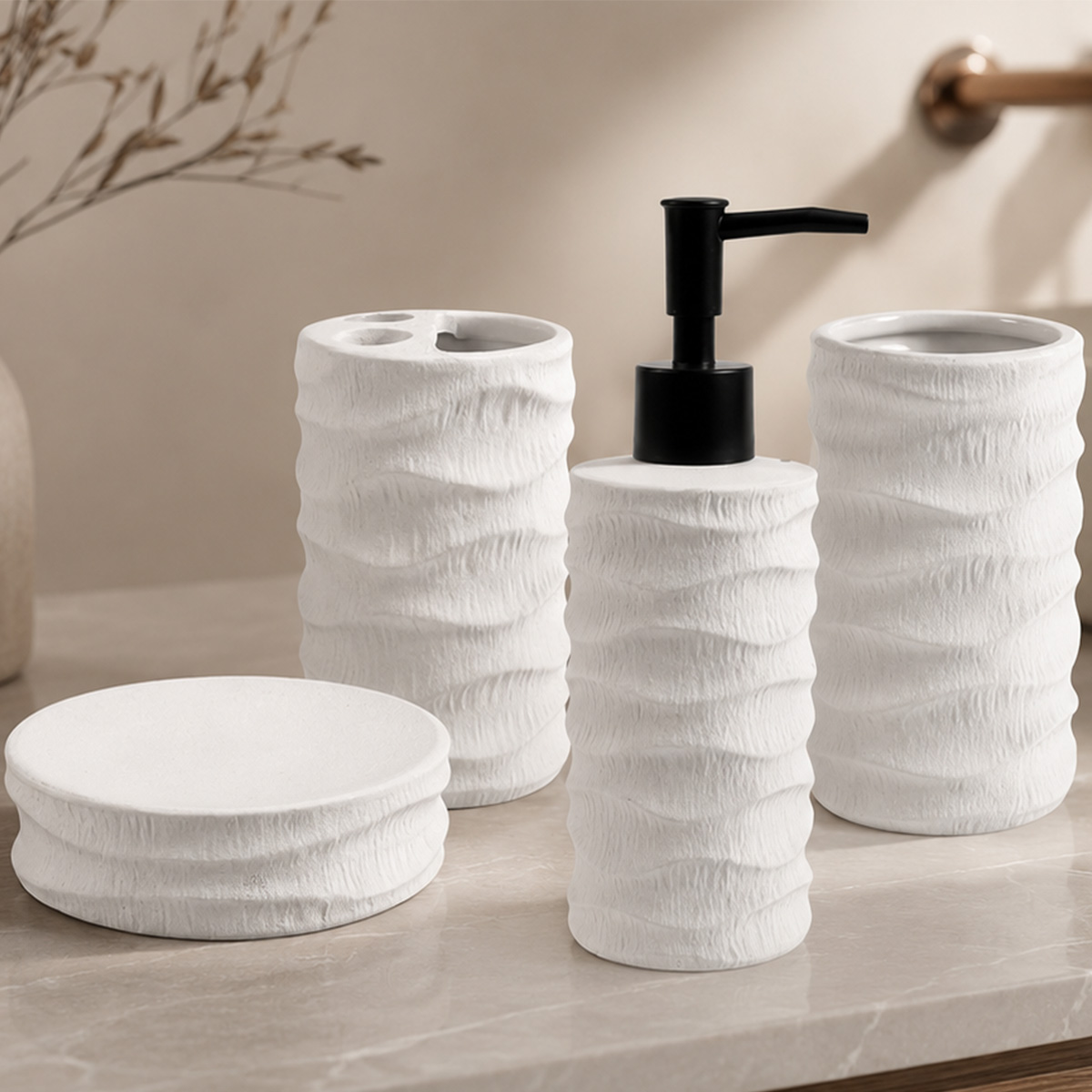 Bathroom Decoration Accessories Set 4 Pieces