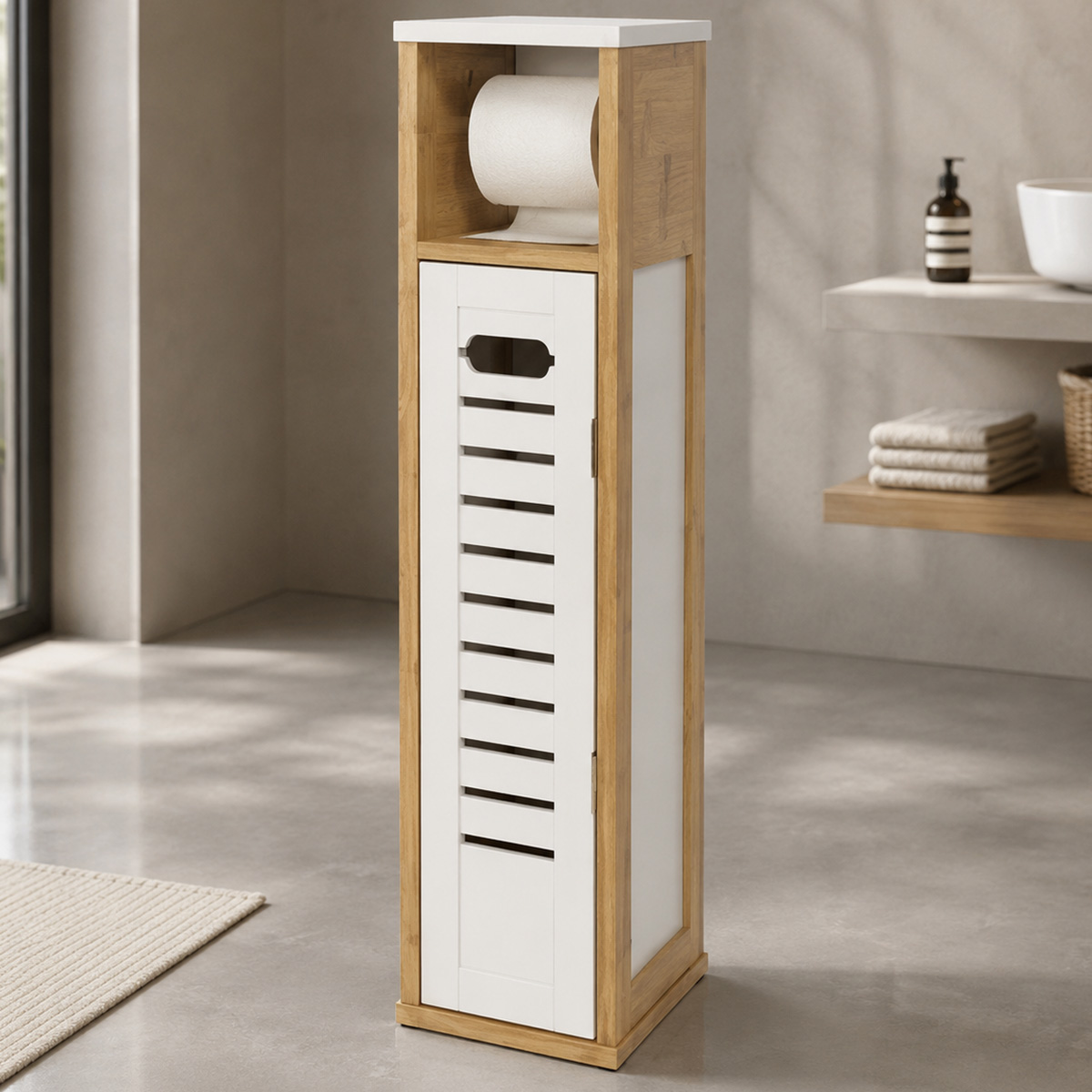 Bathroom Standing Shelf Bamboo