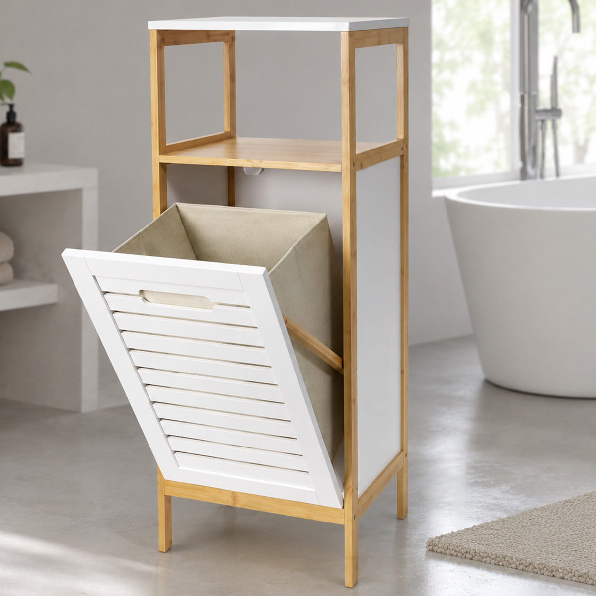 Bathroom Standing Shelf Bamboo