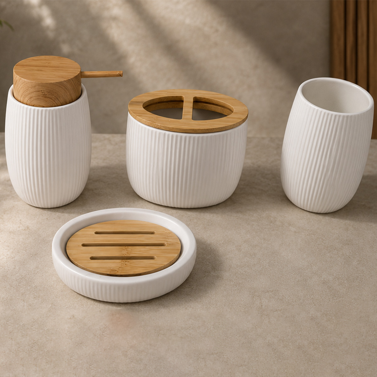 Bathroom Decoration Accessories Set 4 Pieces