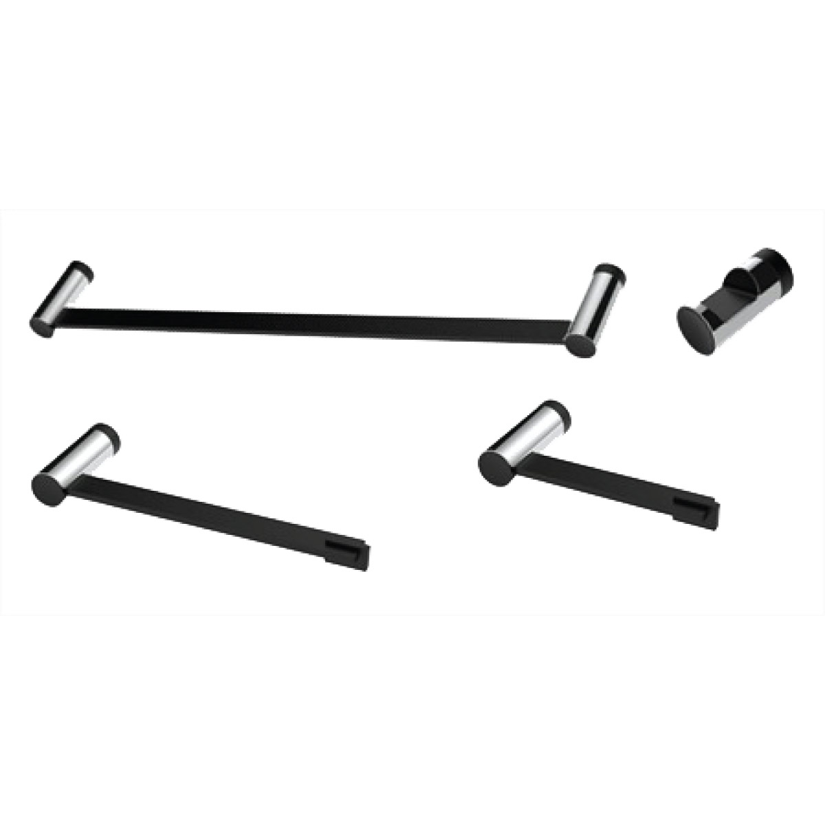 Modern Bath Accessories 4 Pieces