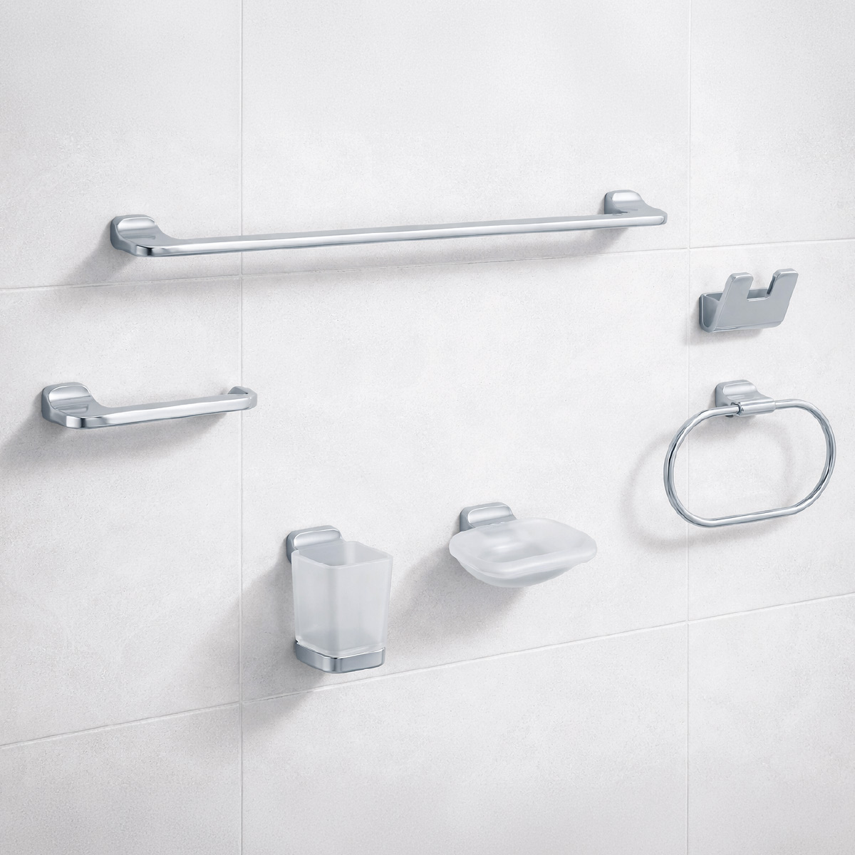 Bathroom Accessory Set Chrome 6 Pieces | Bath & Laundry | Bathroom Accessories | Bathroom Accessories Sets Bathroom Accessory Set Chrome 6 Pieces | Bath & Laundry | Bathroom Accessories | Bathroom Accessories Sets