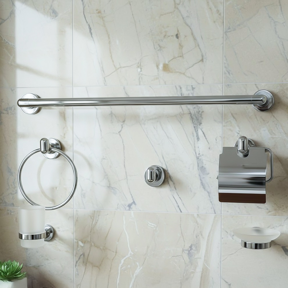 Bathroom Accessories Modern 6 Pieces