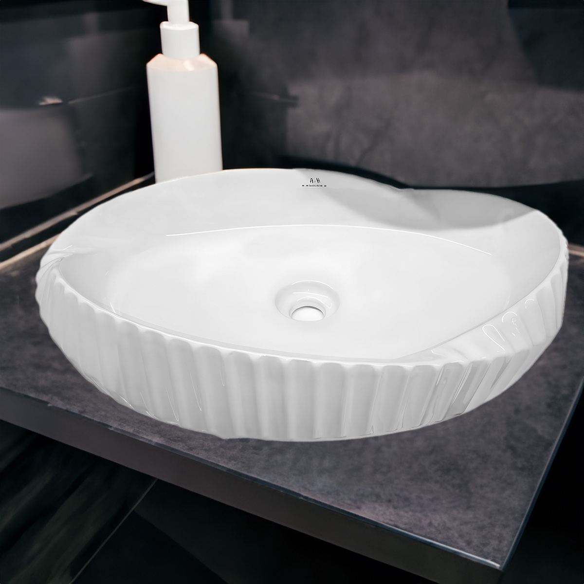 Countertop Wash Basin Gloss White