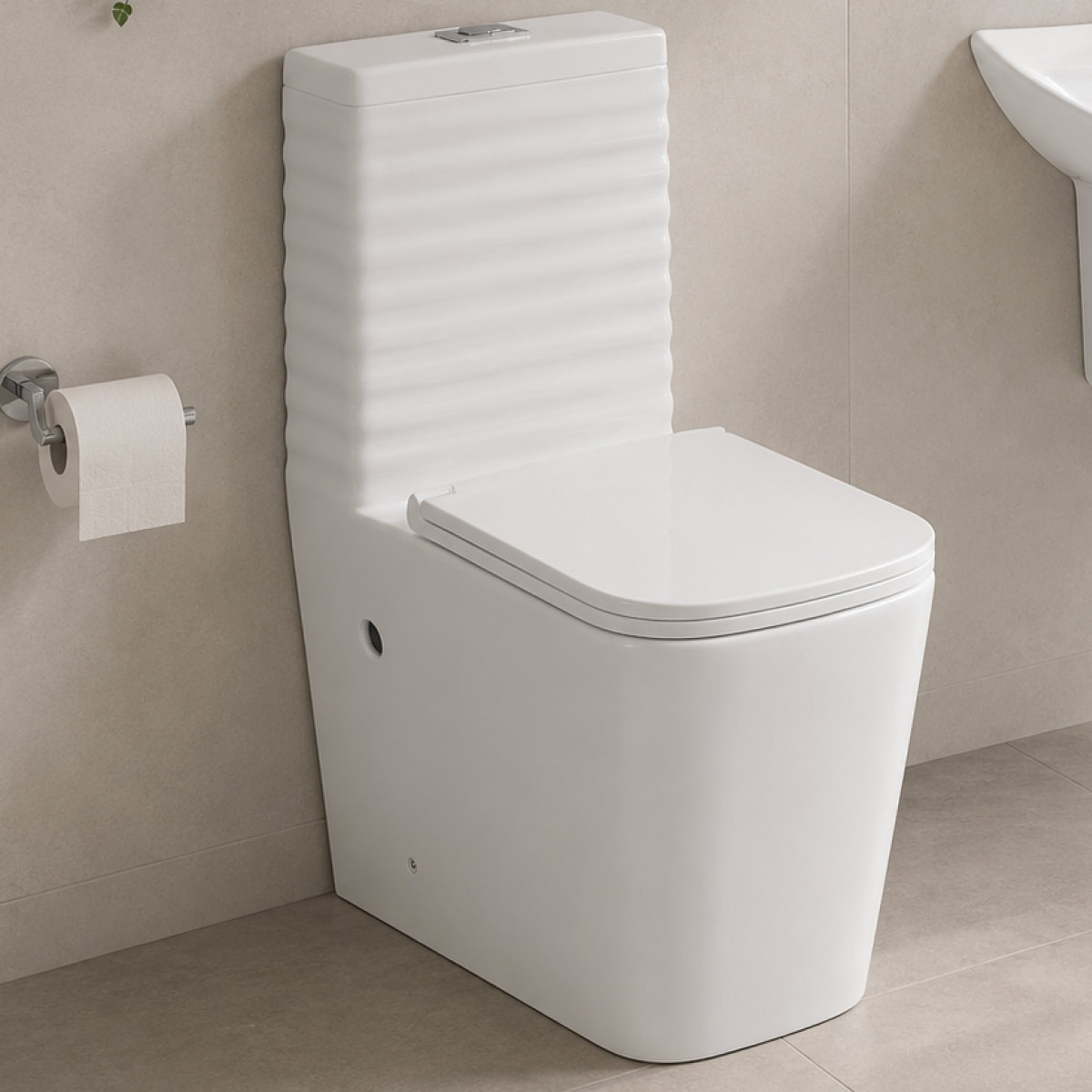 Toilet 1 Piece White