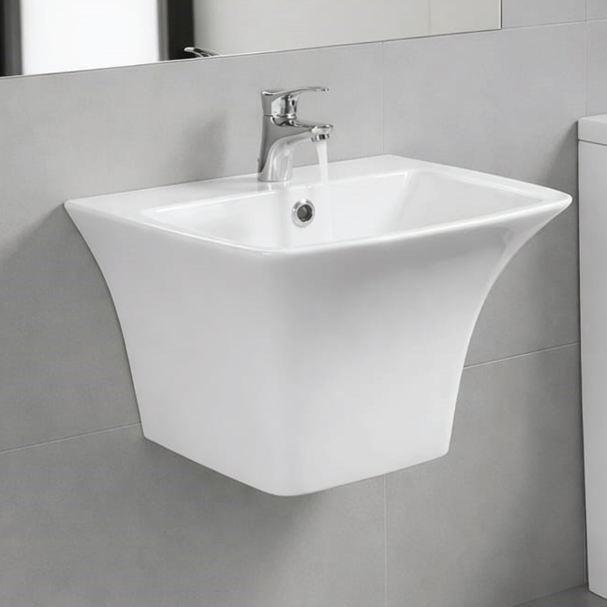 Wall-Mounted Ceramic Bathroom Sink