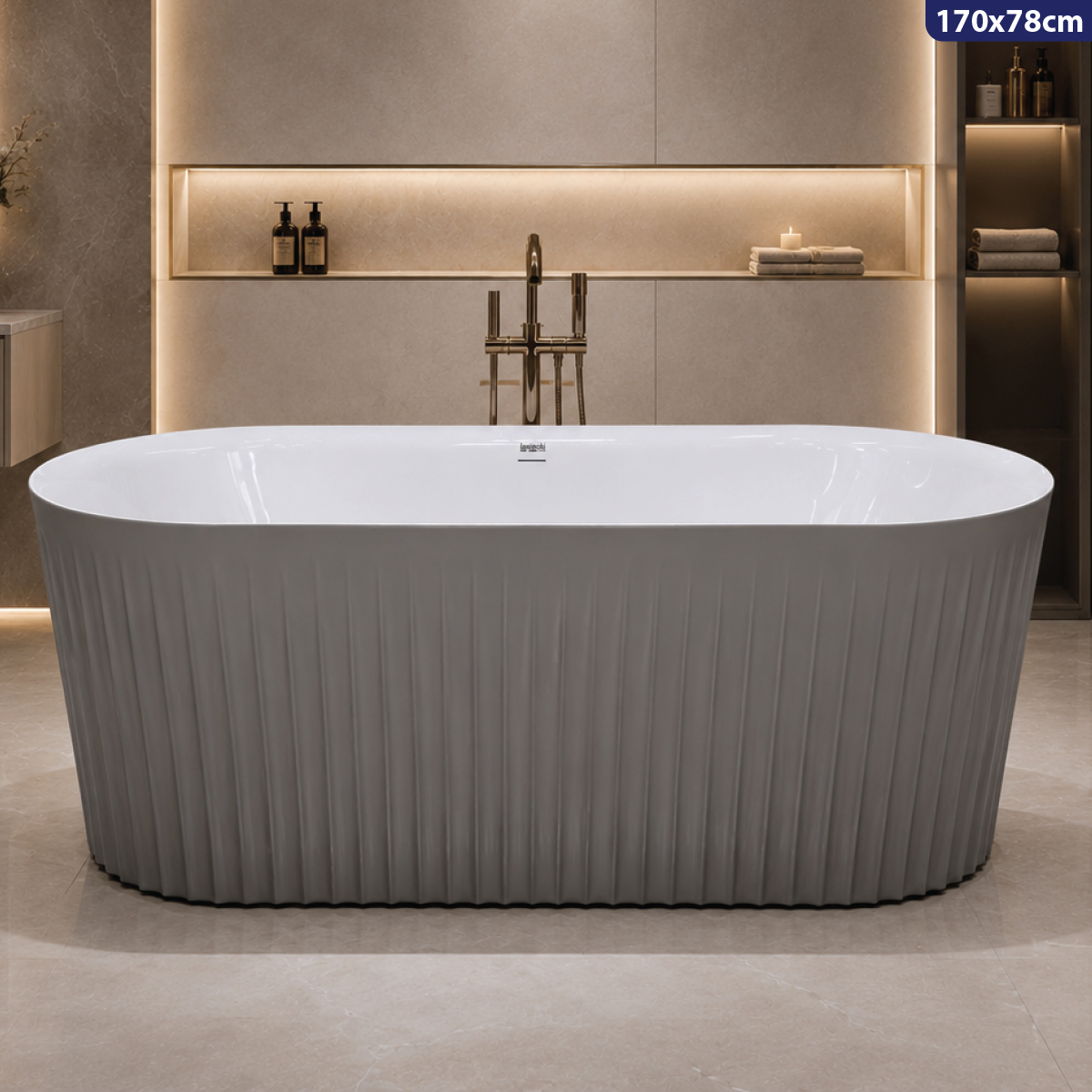 Bathtub Without Mixer 170x78cm