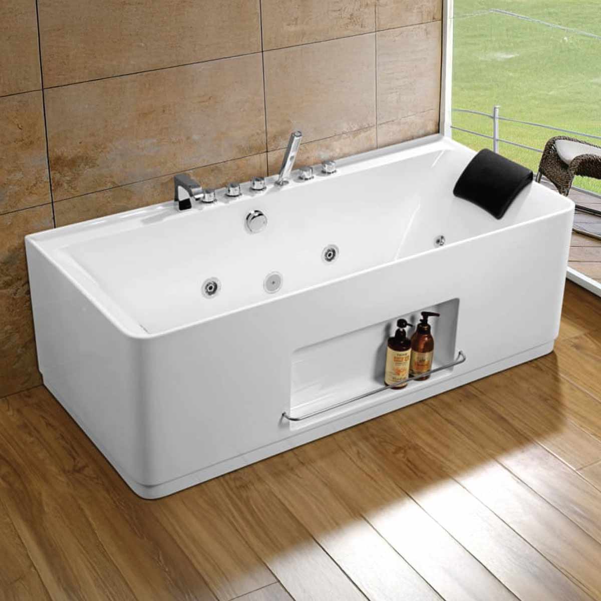 Jacuzzi Rectangle Shape 150x78cm (Without Mixer) ZHANGCHI-ZS-8719-WH