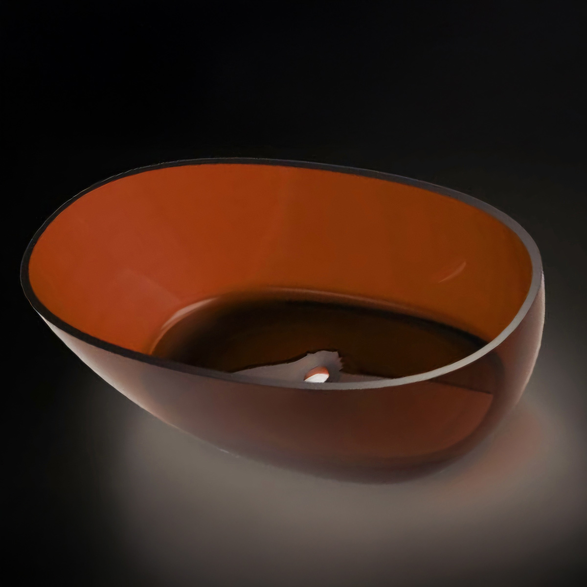 Transparent Bathtub Red (Mixer not included)